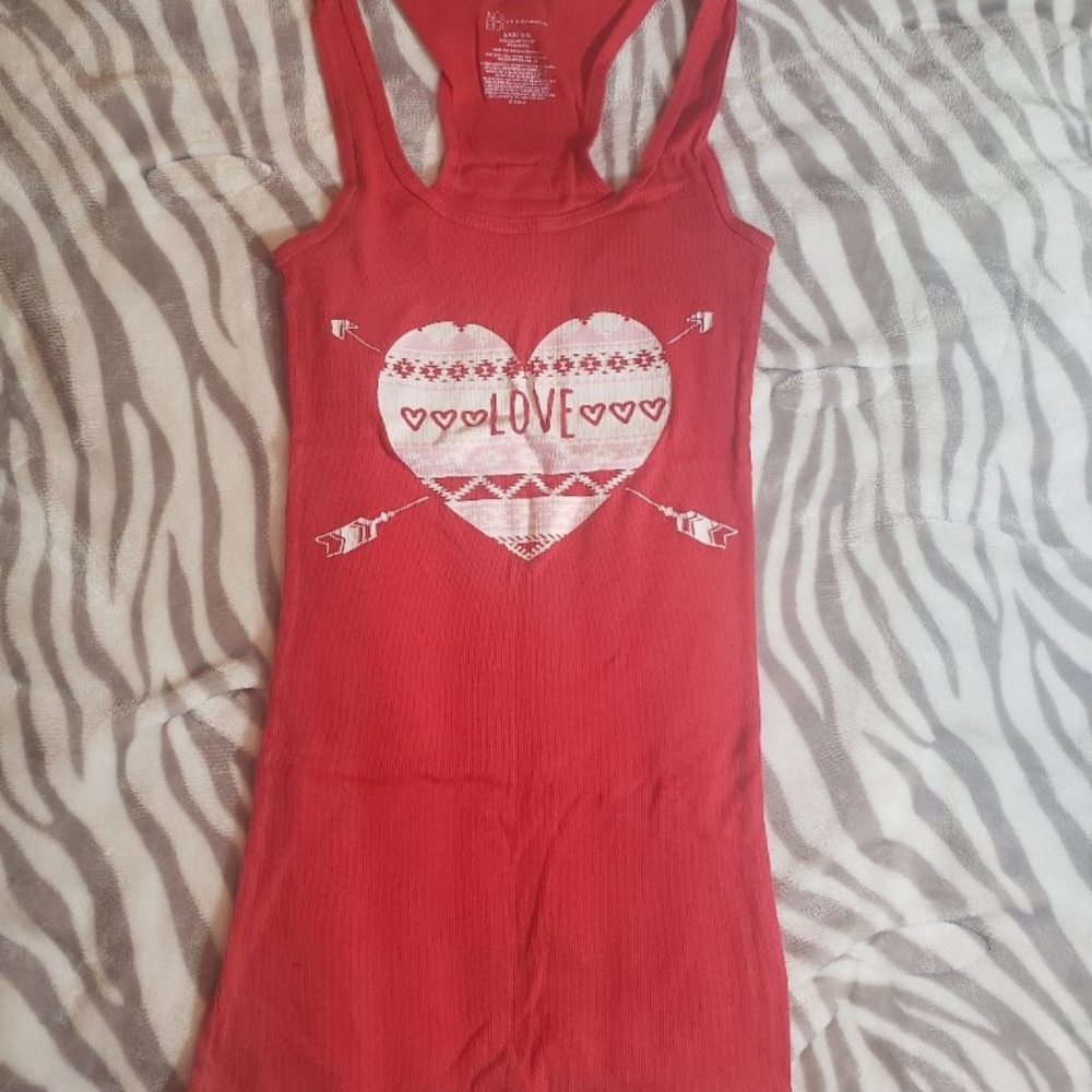Red LOVE tank